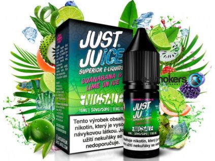 liquid just juice salt guanabana lime on ice 10ml 11mg