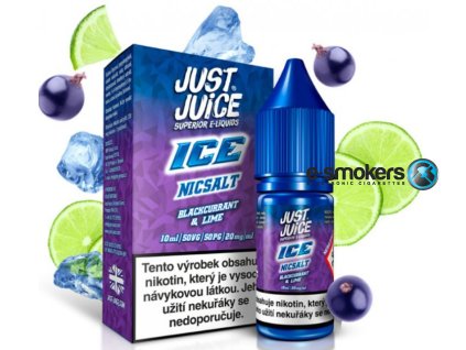 liquid just juice salt ice blackcurrant lime 10ml 11mg