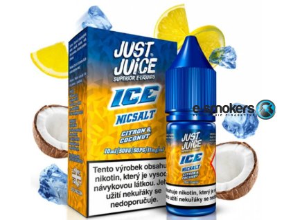 liquid just juice salt ice citron coconut 10ml 11mg