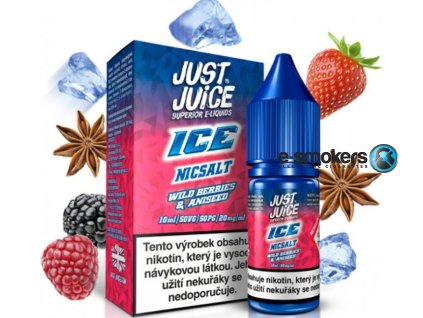 liquid just juice salt ice wild berries aniseed 10ml 11mg