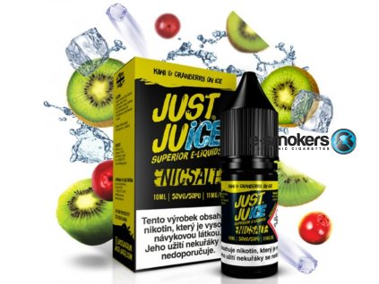 liquid just juice salt kiwi cranberry on ice 10ml 11mg