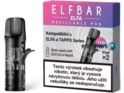 elf bar elfa empty pods cartridge 11ohm 2pack