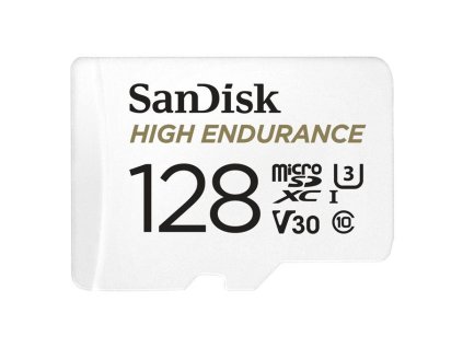 SanDisk High Endurance/micro SDXC/128GB/100MBps/UHS-I U3 / Class 10/+ Adaptér