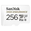SanDisk High Endurace/micro SDXC/256GB/100MBps/Class 10/+ Adaptér/Bílá