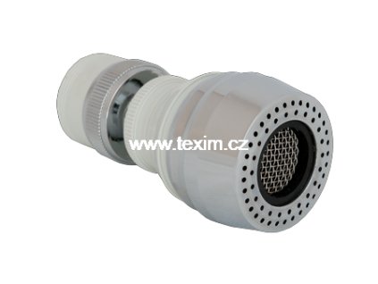 14560 sporic vody s kloubem a redukci bily chrom lesk