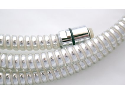 16474 sprchova hadice spiral chrom bila 1 5m