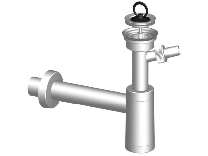 17983 sifon umyvadlovy dn40 s odbockou nerezova mrizka p 968c