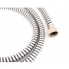Sprchová hadice SPIRAL chrom-černá 1,5m  hadice 1,5m spiral chrom-černá