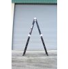 Multifunkční hliníkový žebřík 4x4 473 cm NVLG-44 BLACK PREMIUM + kolečka + podlážka