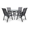 Zahradní set CAPRI 100cm + 4x židle SOLANO skládací (3)