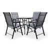 Zahradní set CAPRI 80cm + 4x židle SOLANO skládací (1)
