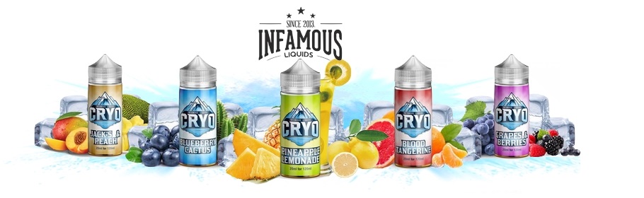 Príchuť S&V Infamous Cryo - Blueberry Cactus - čučoriedka a kaktus 20ml