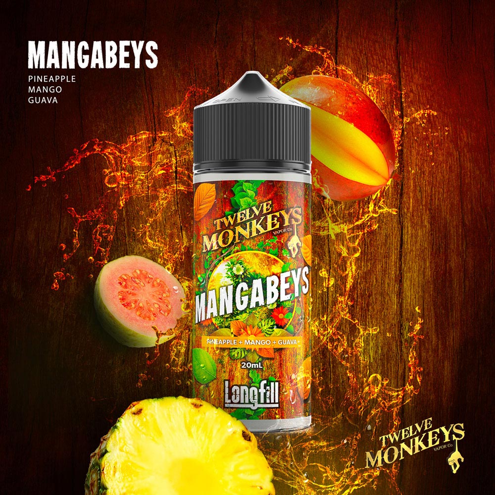 Mangabeys - 12 Monkeys Classic Shake&Vape 20ml/120ml aróma