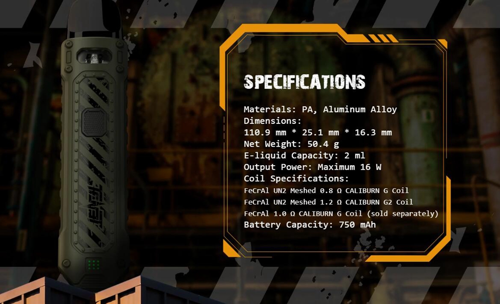 Uwell-Caliburn-TENET-pod-kit