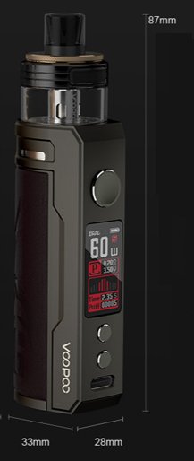 Shield Gold - VooPoo Drag S PnP-X 2500mAh