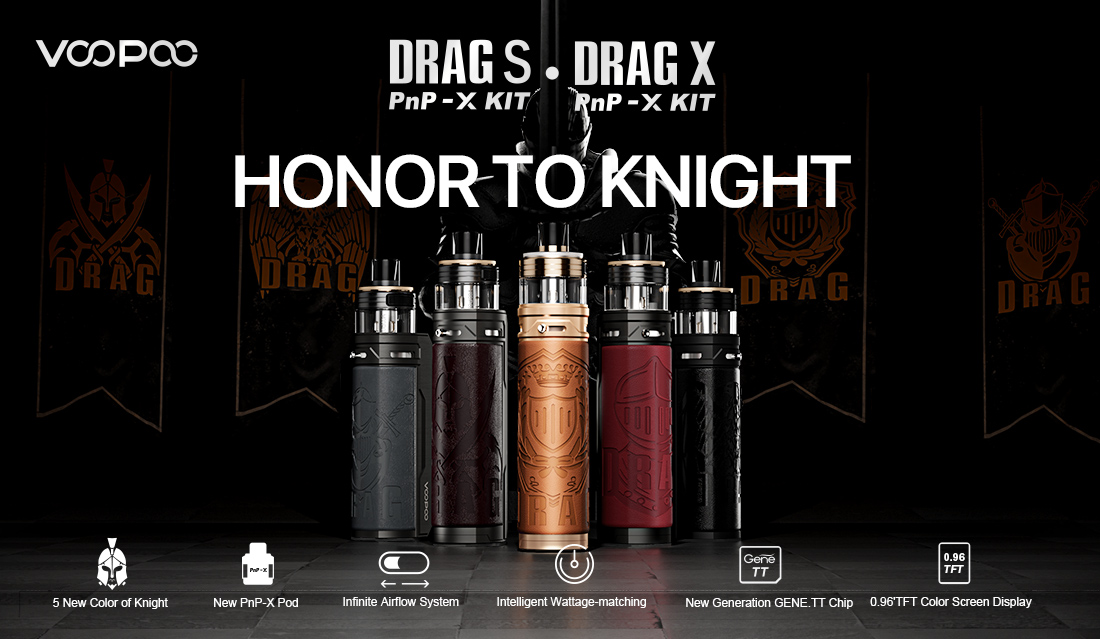 Knight Chestnut - VooPoo Drag S PnP-X 2500mAh