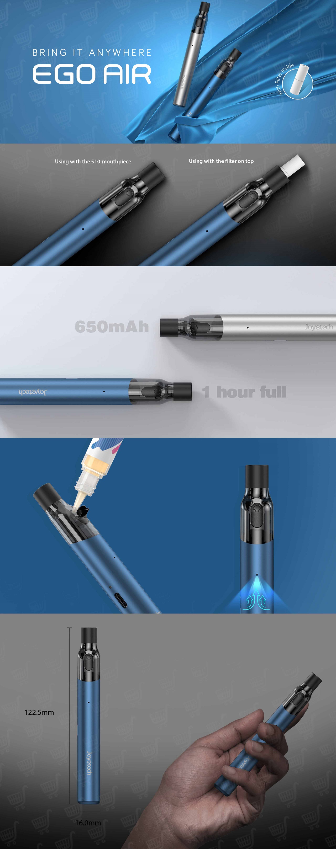 Stellar Black - Joyetech eGo AIR e-cigareta 650mAh