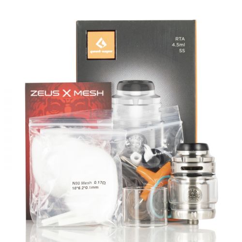 SS strieborná - GeekVape Zeus X Mesh RTA 4,5ml