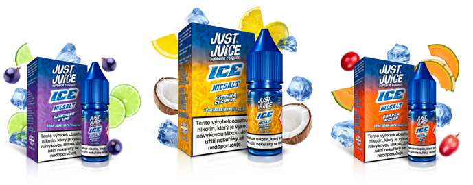Just Juice Salt liquid - 10ml / 20mg ICE Citron & Coconut