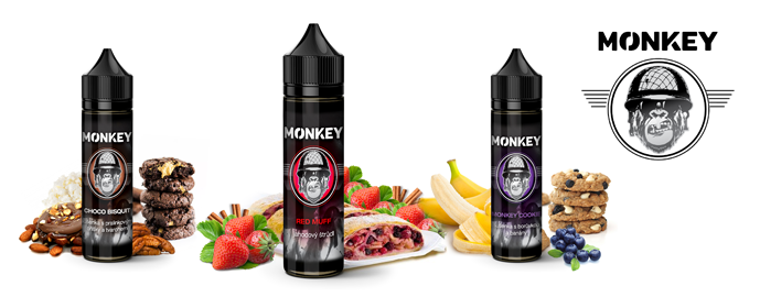 Príchuť MONKEY LIQUID - Blue Lemon Ball (Čučoriedky a ľadový citrón) 12ml