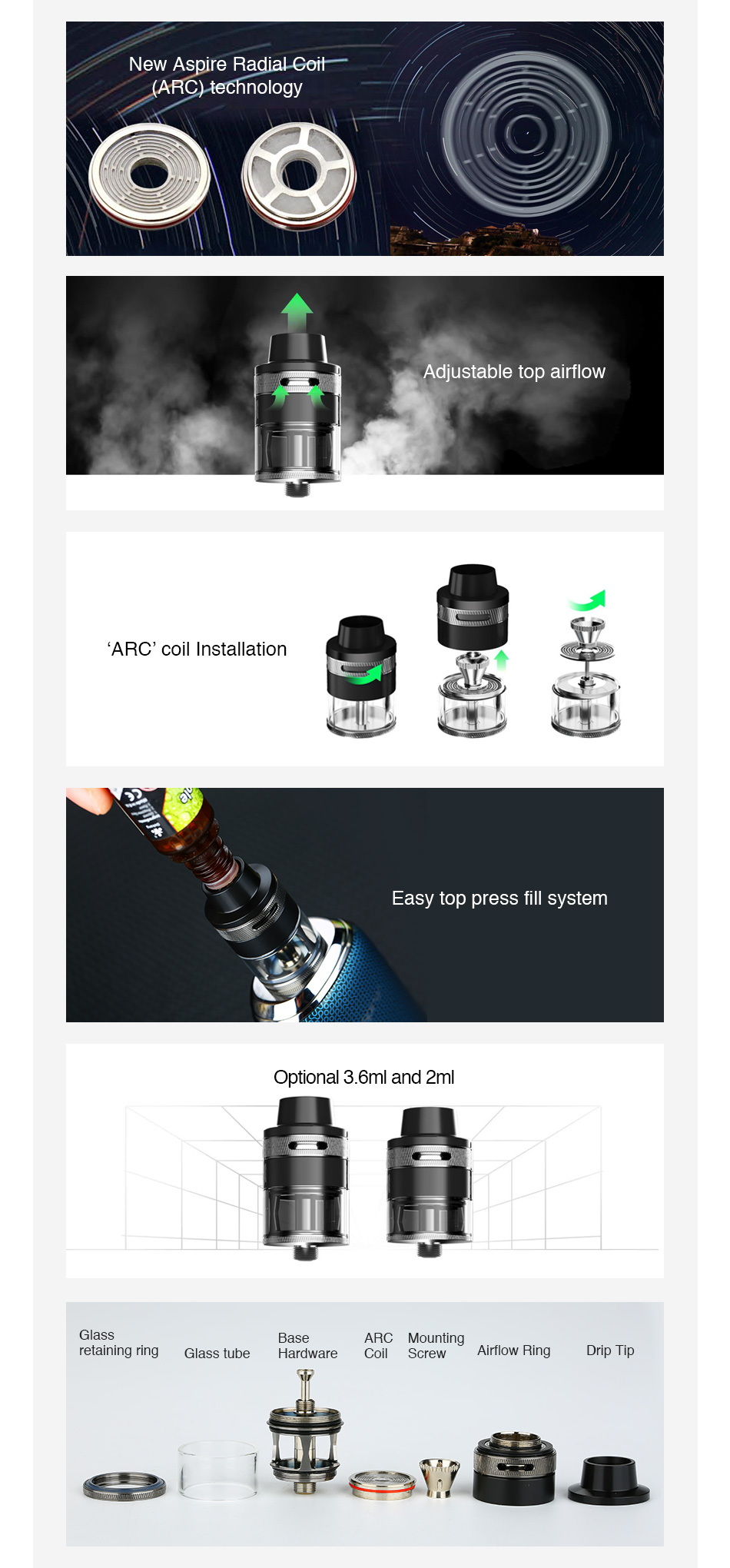 AKCIA Chrom - Aspire Revvo ARC  EU