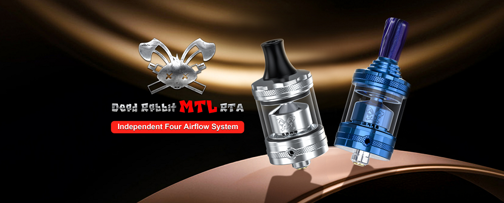 HellVape Dead Rabbit MTL RTA 23mm 4ml - Matte Full Black