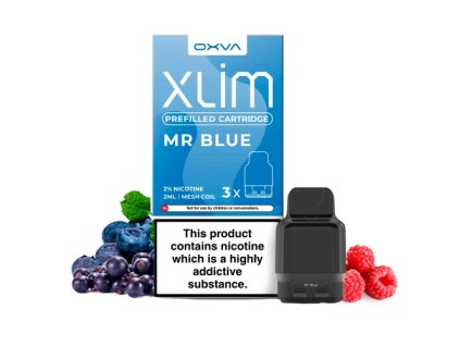 Mr Blue - Oxva Xlim prednaplnená cartridge 20mg/ml 2ml 1ks