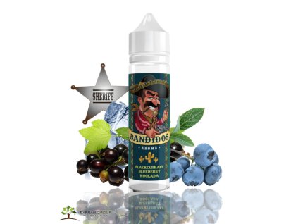 10 ml Bandidos - Blackcurrant Blueberry Koolada (Shake & Vape)