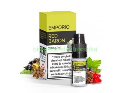 2943 e liquid emporio salt 10ml 12mg red baron ribezle lesne plody a aniz