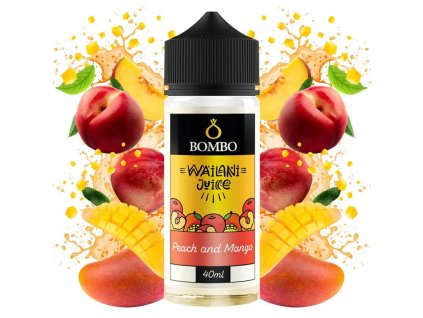 7836 peach and mango bombo wailani shake vape 40ml 120ml aroma