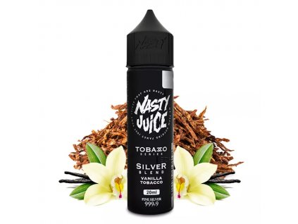 9450 prichut nasty juice snv silver blend 20ml 60ml tabak vanilkovy krem