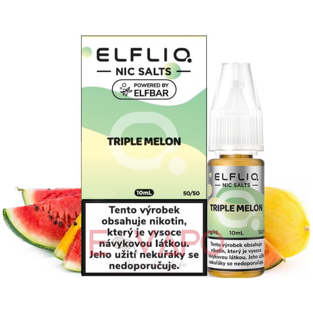 liquid elfliq nic salt triple melon 10ml 10mg.png