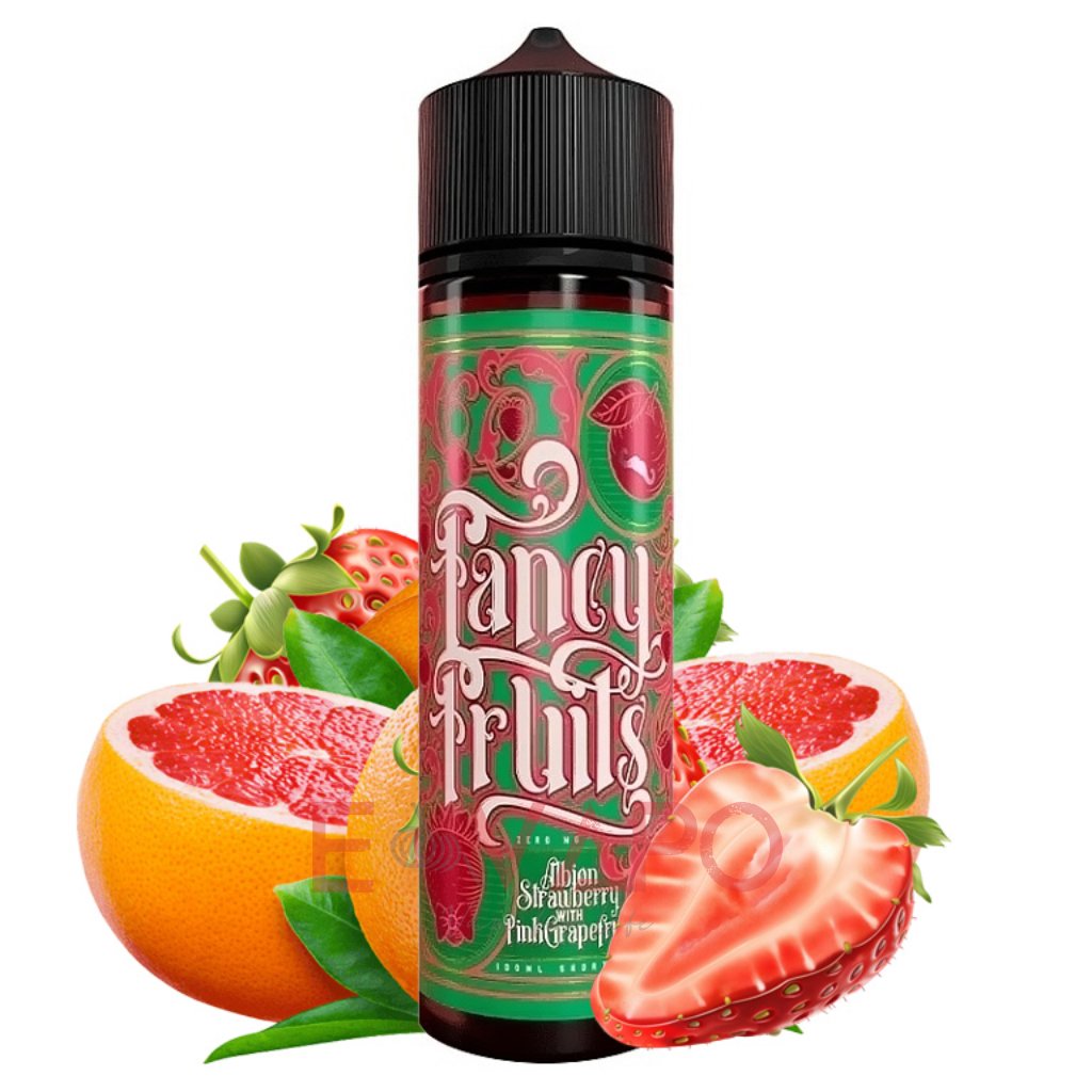 fancy fruit shake and vape 10ml albion strawberry with pink grapefruit