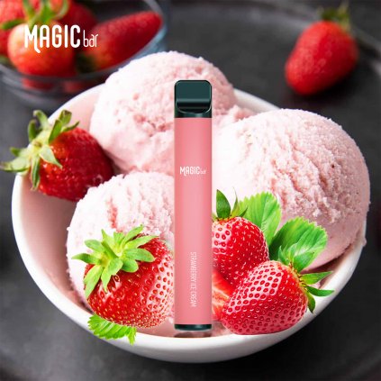 Magic Bar - Strawberry Ice Cream - Jednorázová cigareta Salt 