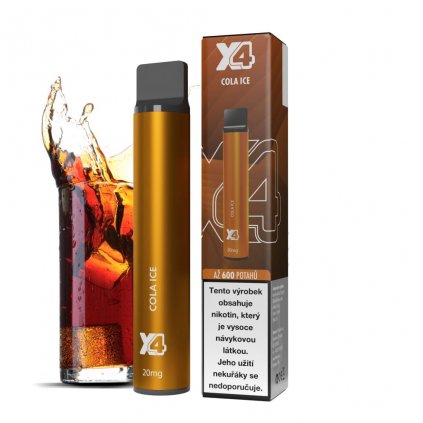 X4 Bar Chladivá kola Cola ice Jednorázová ecigareta