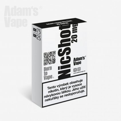 Nikotinový booster Adam's Vape 75VG 25PG 20 mg 5x10ml