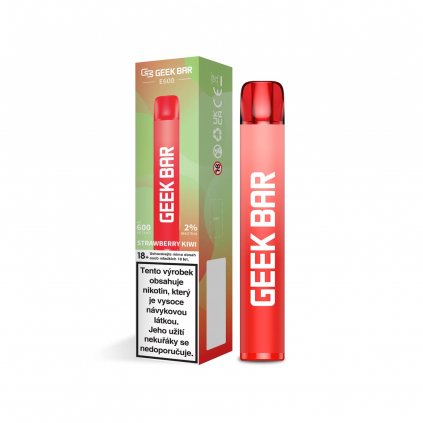 Geek Bar 600 Strawberry Kiwi jednorázová cigareta 20mg