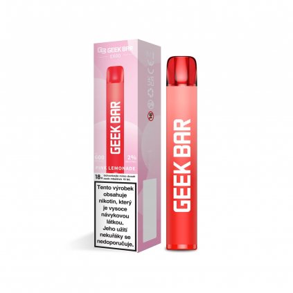 Geek Bar 600 Pink Lemonade jednorázová cigareta 20mg