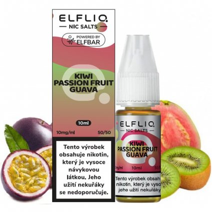 e liquid ELFLIQ Nic Salts Kiwi Passionfruit Guava 10mg 10ml