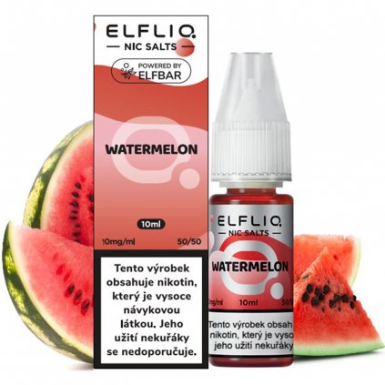 e liquid ELFLIQ Nic Salts Watermelon 10mg 10ml