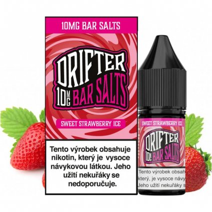 e Liquid Drifter Salts Sweet Strawberry Ice (chladivá jahoda) 10ml 10mg