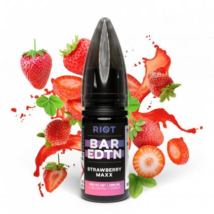 e Liquid Riot Sqad Salt Strawberry Maxx (jahodový energy drink) 10ml