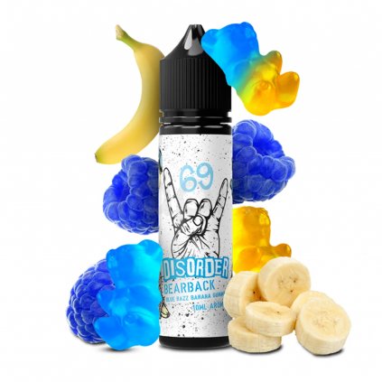 Příchuť Disorder S&V Bearback Blue Razz Banana Gumm 10ml