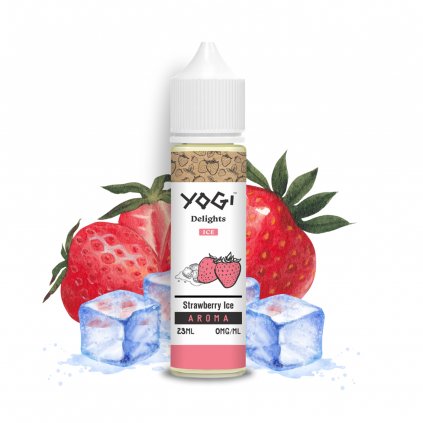 Příchuť Yogi S&V Strawberry Ice (chladivá jahoda) 16ml
