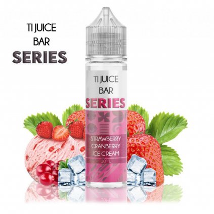 Příchuť TI Juice S&V Strawberry Cranberry Ice Cream (jahodovo brusinková zmrzlina) 10ml