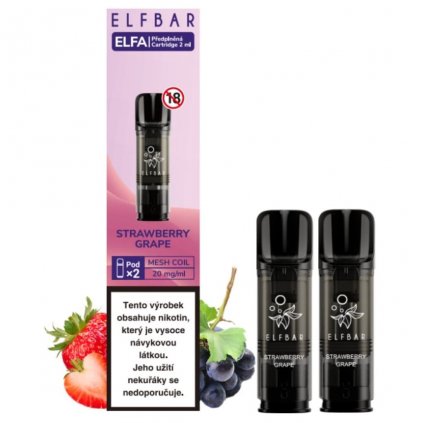 Elf Bar Elfa Pods Cartridge 2Pack Strawberry grape 20mg