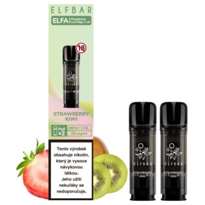 Elf Bar Elfa Pods Cartridge 2Pack Strawberry kiwi 20mg