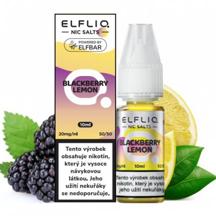 e liquid ELFLIQ Nic Salts Blackberry Lemon 10ml