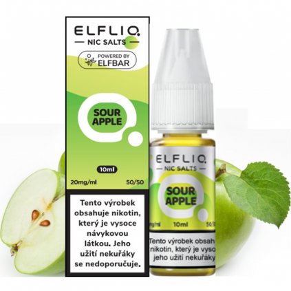 e liquid ELFLIQ Nic Salts Sour Apple 10ml