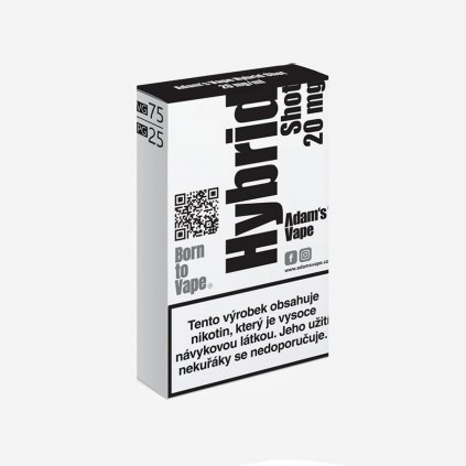 Nikotinový booster Adam's Vape Hybrid 75VG 25PG 20 mg 5x10ml